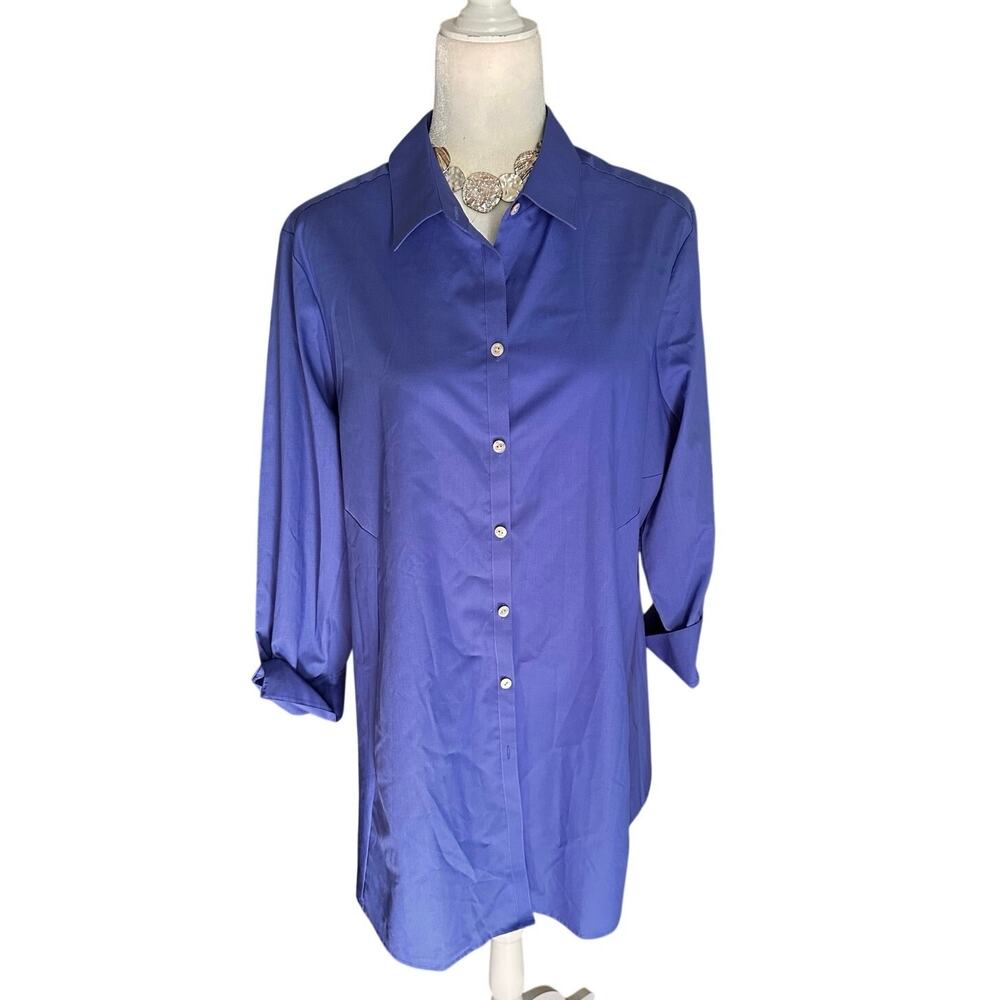 Foxcroft NYC Women’s 3/4 Sleeve Tunic Shirt, size 18